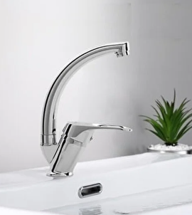 40 LIK MİX LAVABO KUĞU BATARYA (PİRİNÇ)